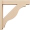 Ekena Millwork 6-in W x 30-in D x 30-in H Funston Block Rough Cedar Woodgrain TimberThane Outlooker, Primed Tan OUTUR060X30X30FST44RCPR - alternate 5